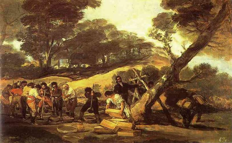 Francisco Jose de Goya Powder Factory in the Sierra. Sweden oil painting art
